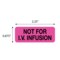 Nevs Not For I.V. Infusion 7/8" x 2-1/4" Flr Pink w/Black N-2556 - alternate 2